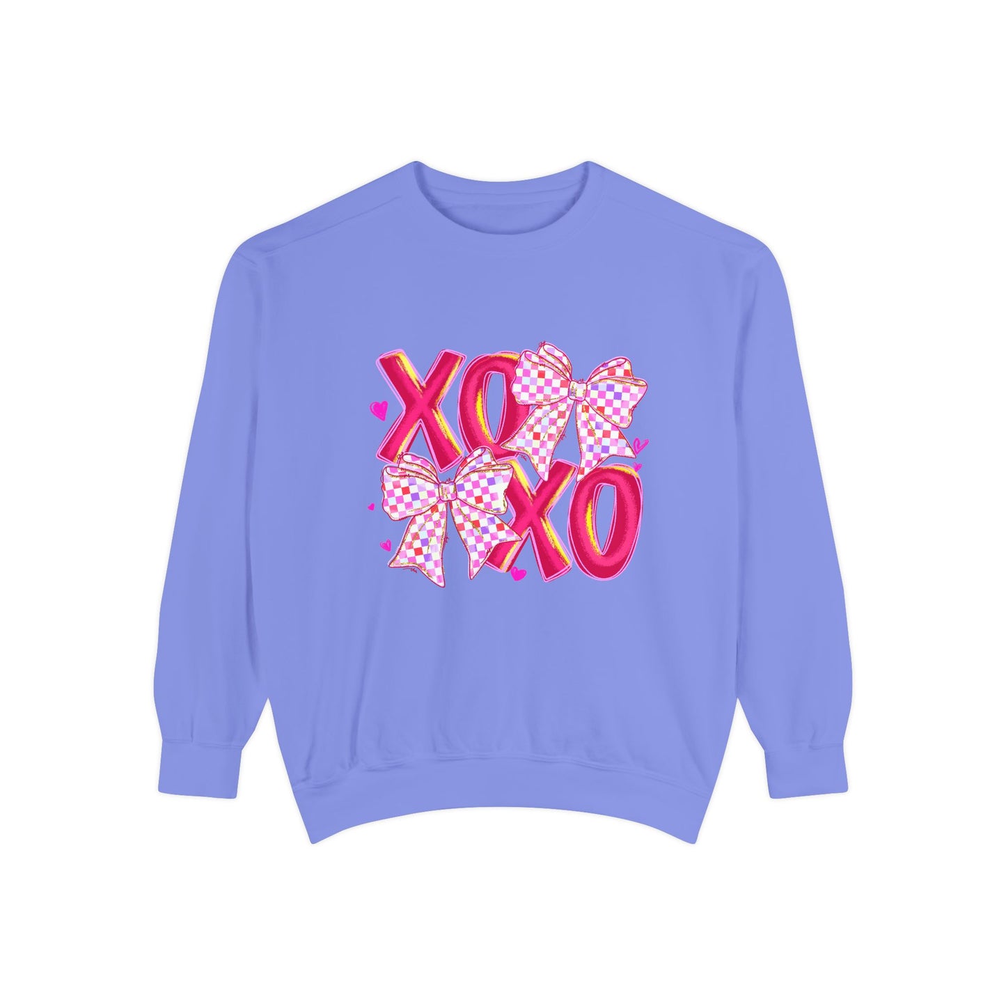 XO Pink Ribbon Sweatshirt – Valentine’s Day Heart Hugs Pullover