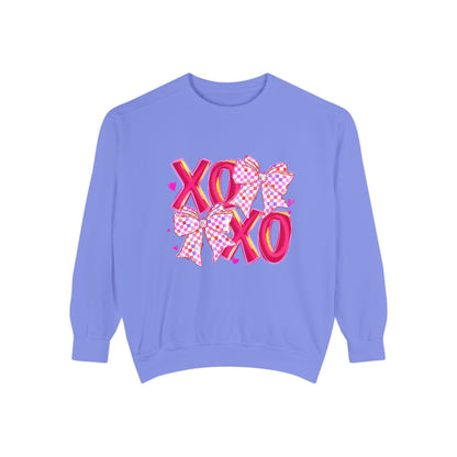 XO Pink Ribbon Sweatshirt – Valentine’s Day Heart Hugs Pullover