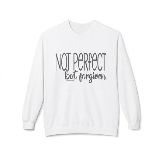 Sweatshirt - "Not Perfect But Forgiven" Inspirational Crewneck