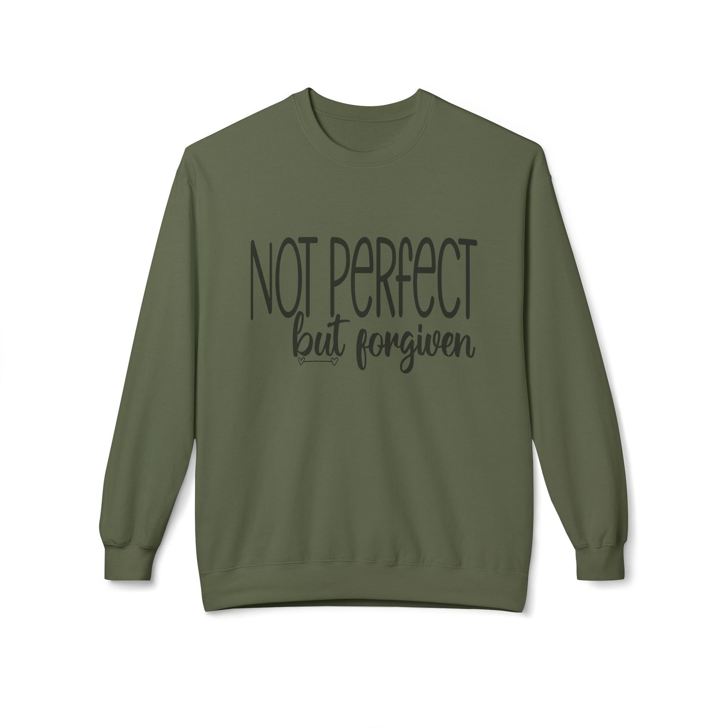 Sweatshirt - "Not Perfect But Forgiven" Inspirational Crewneck