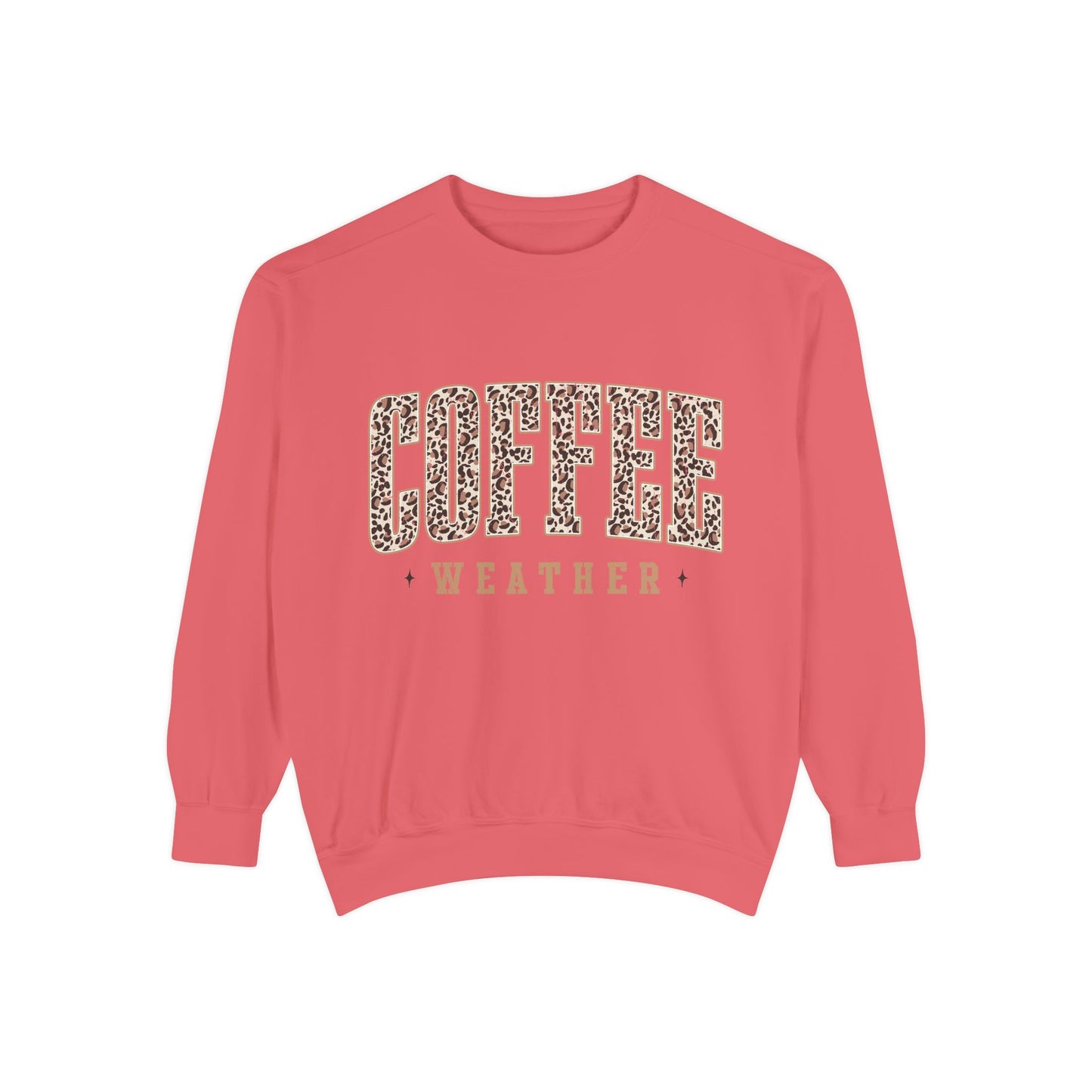 Coffee Weather Sweatshirt — Leopard Print "COFFEE" Cozy Pullover