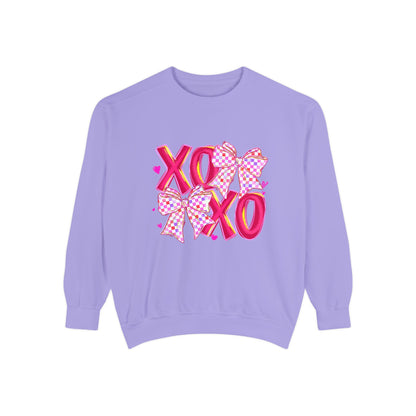 XO Pink Ribbon Sweatshirt – Valentine’s Day Heart Hugs Pullover