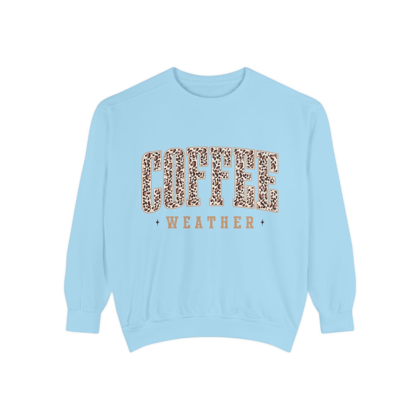 Coffee Weather Sweatshirt — Leopard Print "COFFEE" Cozy Pullover