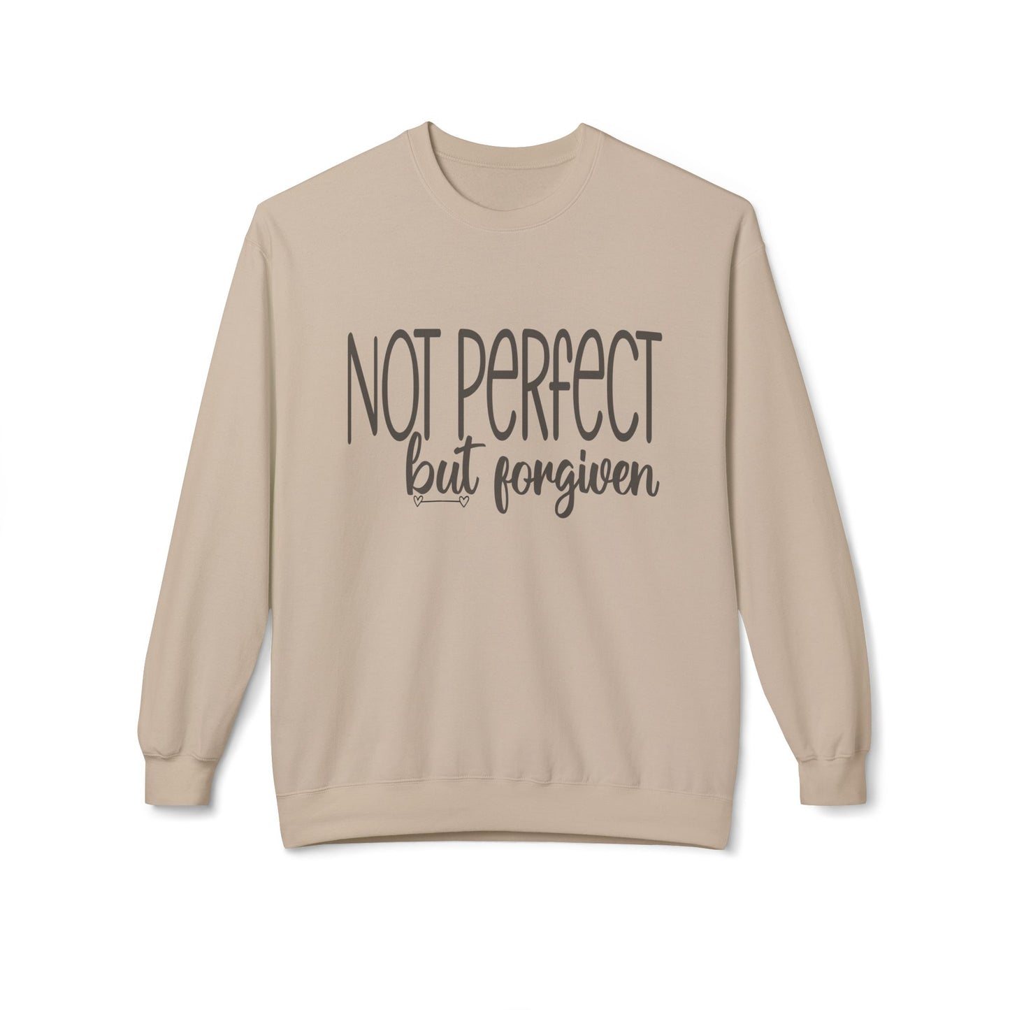 Sweatshirt - "Not Perfect But Forgiven" Inspirational Crewneck