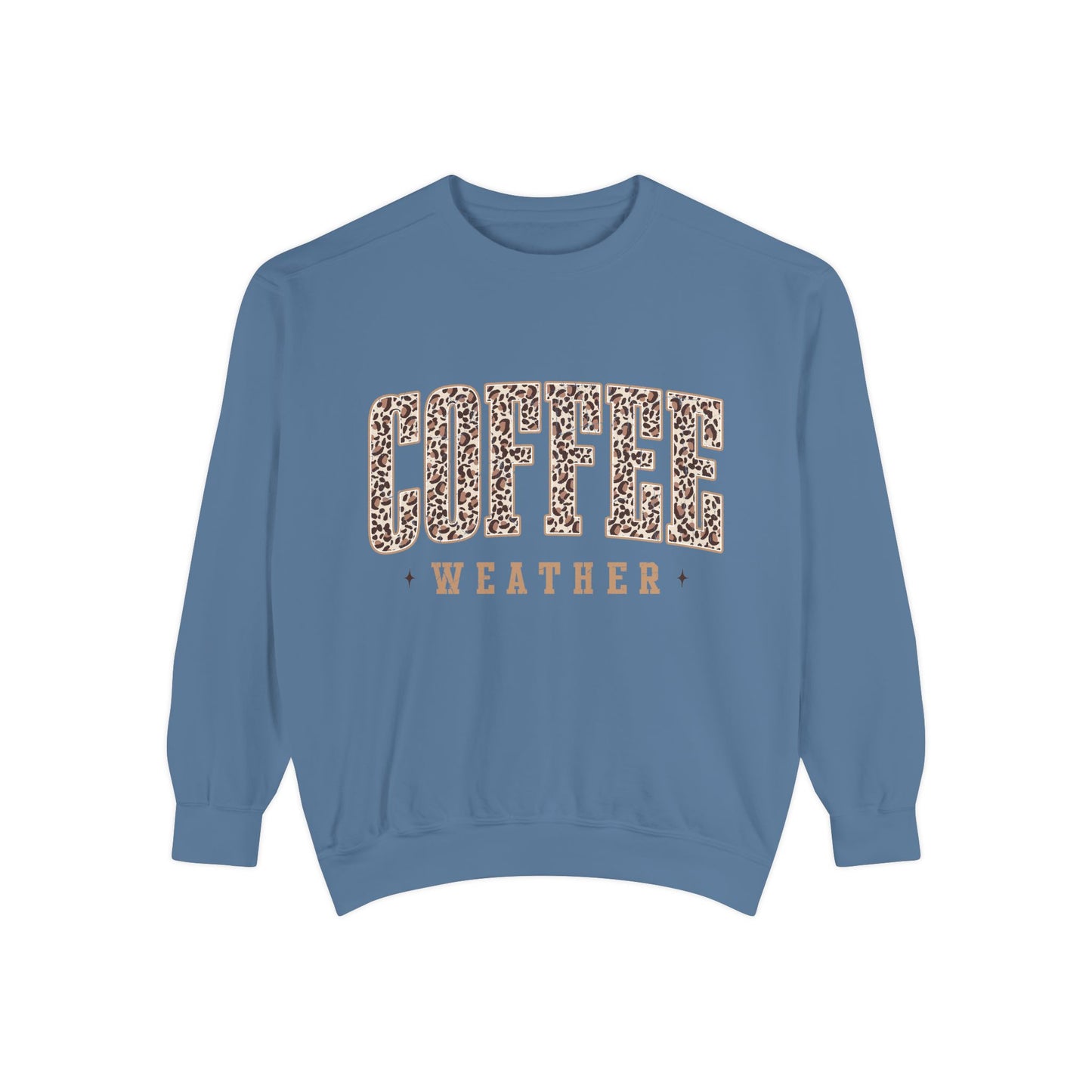 Coffee Weather Sweatshirt — Leopard Print "COFFEE" Cozy Pullover