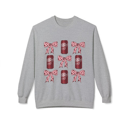 Dr Pepper Can & Pink Bow Crewneck Sweatshirt