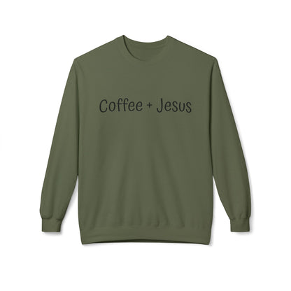 Coffee + Jesus Crewneck Sweatshirt